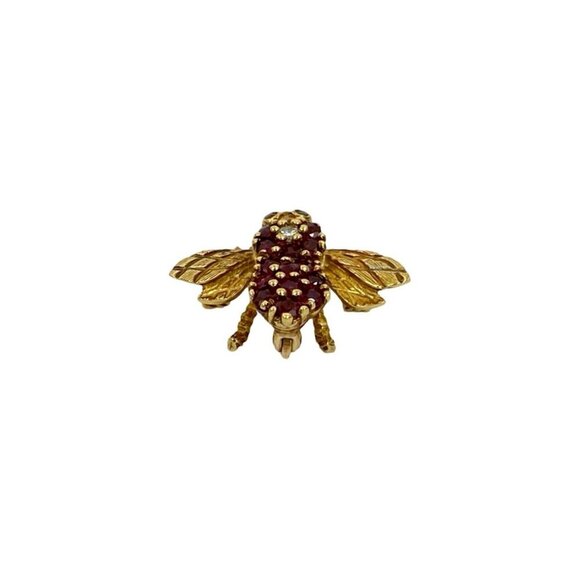 TIFFANY Authentic Gold Diamond Brooch - Picture 5 of 6